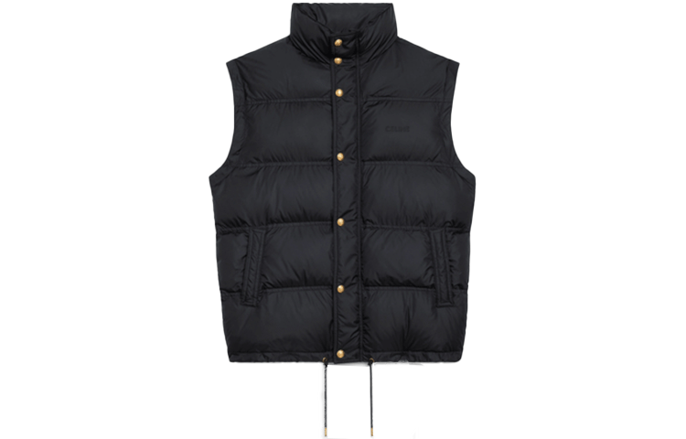 Shop (Women) CELINE Quilted Detachable Sleeve Puffer Jacket Women’s Black 2W386301P-38NO