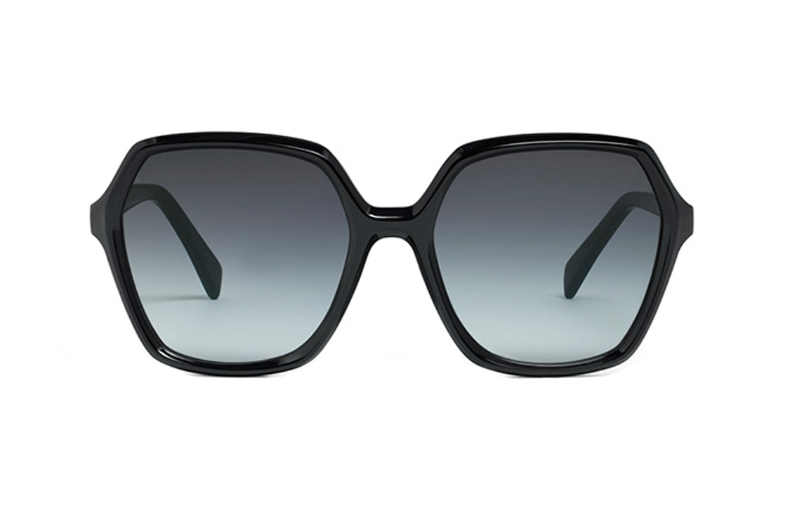 (Women) CELINE Retro Lightweight Irregular Black Sunglasses for Women. CL40230F-01B 圖 3