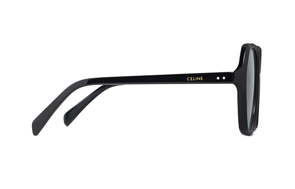 (Women) CELINE Retro Lightweight Irregular Black Sunglasses for Women. CL40230F-01B 圖 4