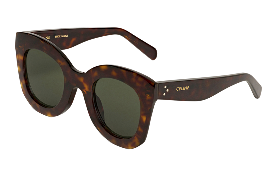 (Women) CELINE Retro Oversized Irregular Sunglasses for Women in Brown. 4S005CPLB-19HD