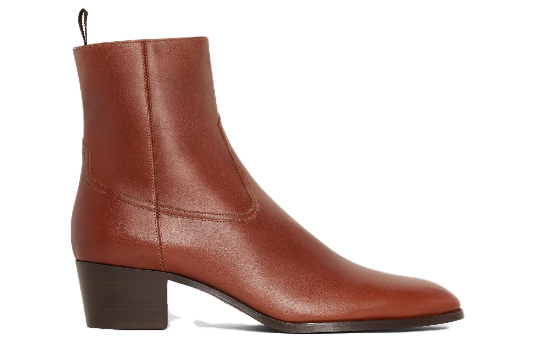 (W) CELINE Sharp-Toe Ankle Boot 'Tan' 圖 2