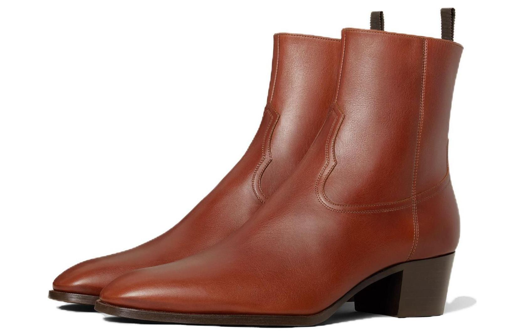 (W) CELINE Sharp-Toe Ankle Boot 'Tan' 圖 3