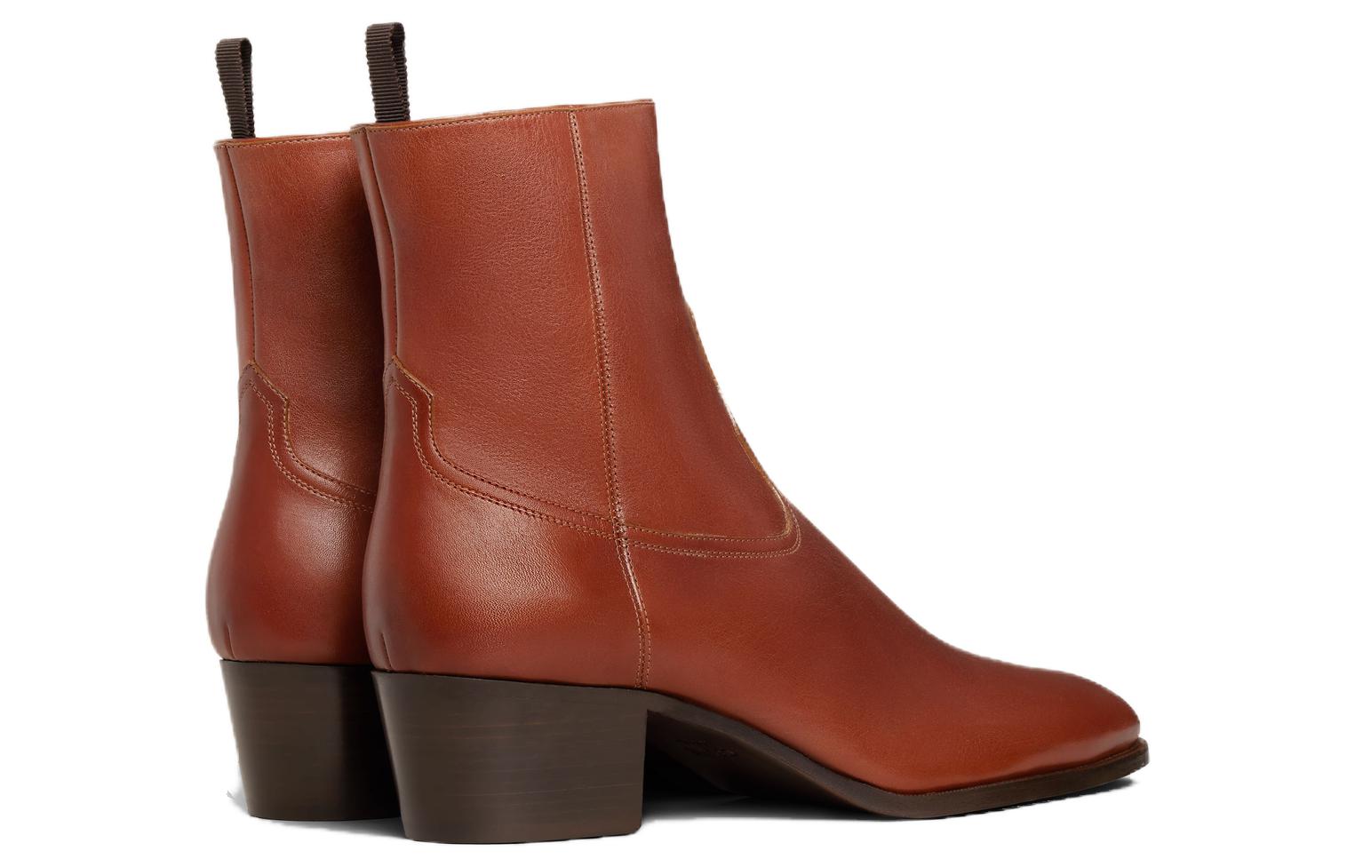 (W) CELINE Sharp-Toe Ankle Boot 'Tan' 圖 5