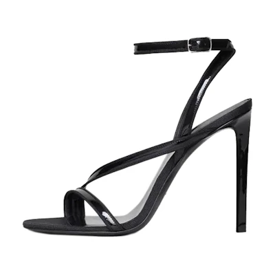 (W) CELINE Sharp High-Heeled Sandals 'Black'