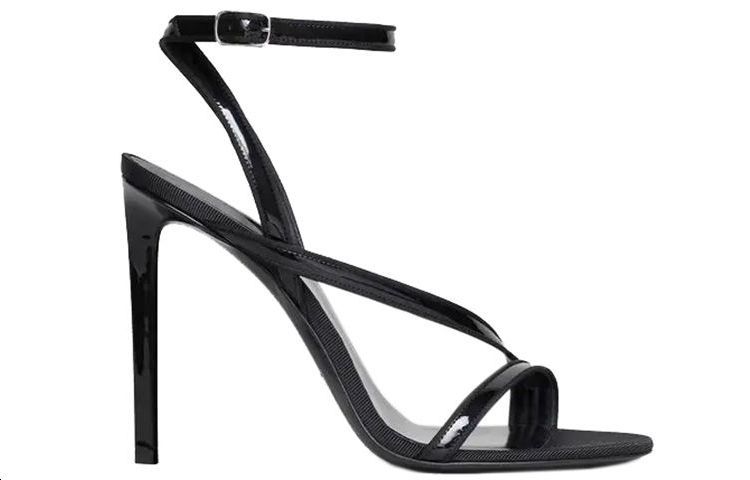 (W) CELINE Sharp High-Heeled Sandals 'Black' 圖 2