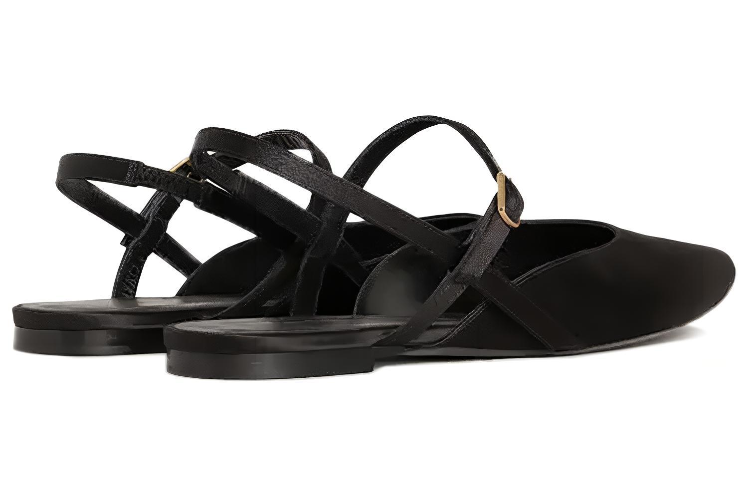 (W) CELINE Sharp Sandal 'Black Satin Ribbon' 圖 4