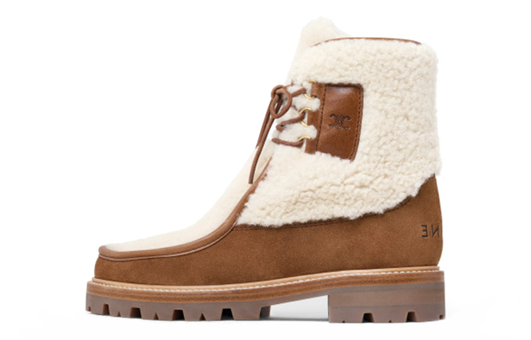 (W) CELINE Short Boot 'Brown Suede'