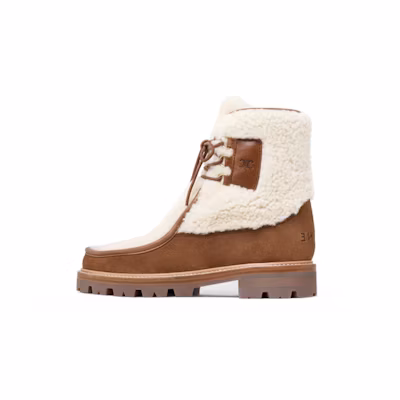 (W) CELINE Short Boot 'Brown Suede'