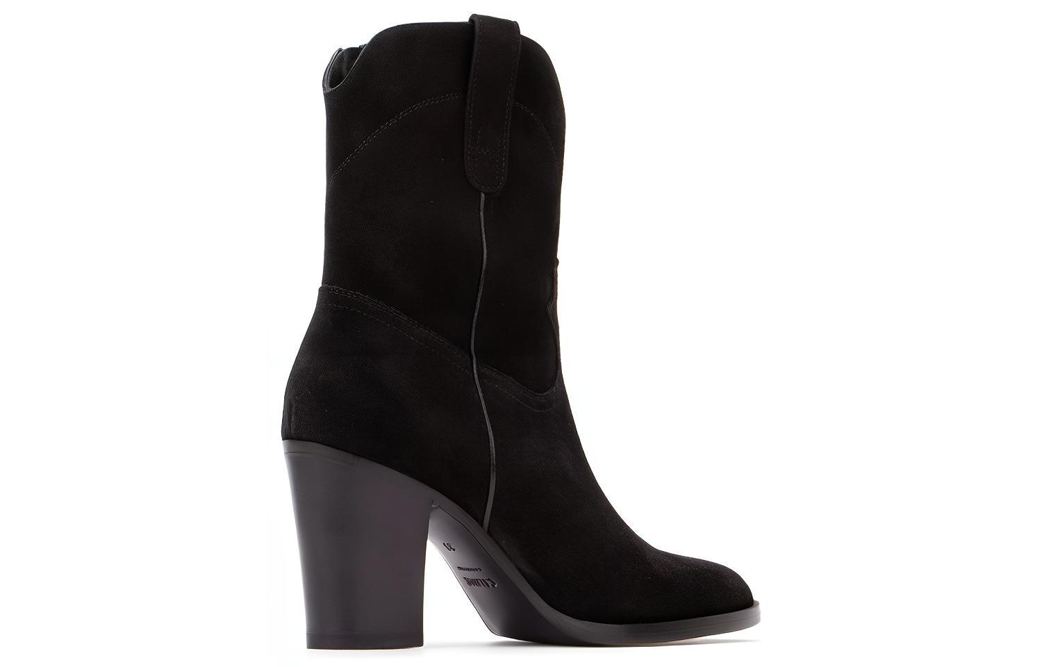(W) CELINE Short Boots 'Warm CMFT Black Suede' 圖 3