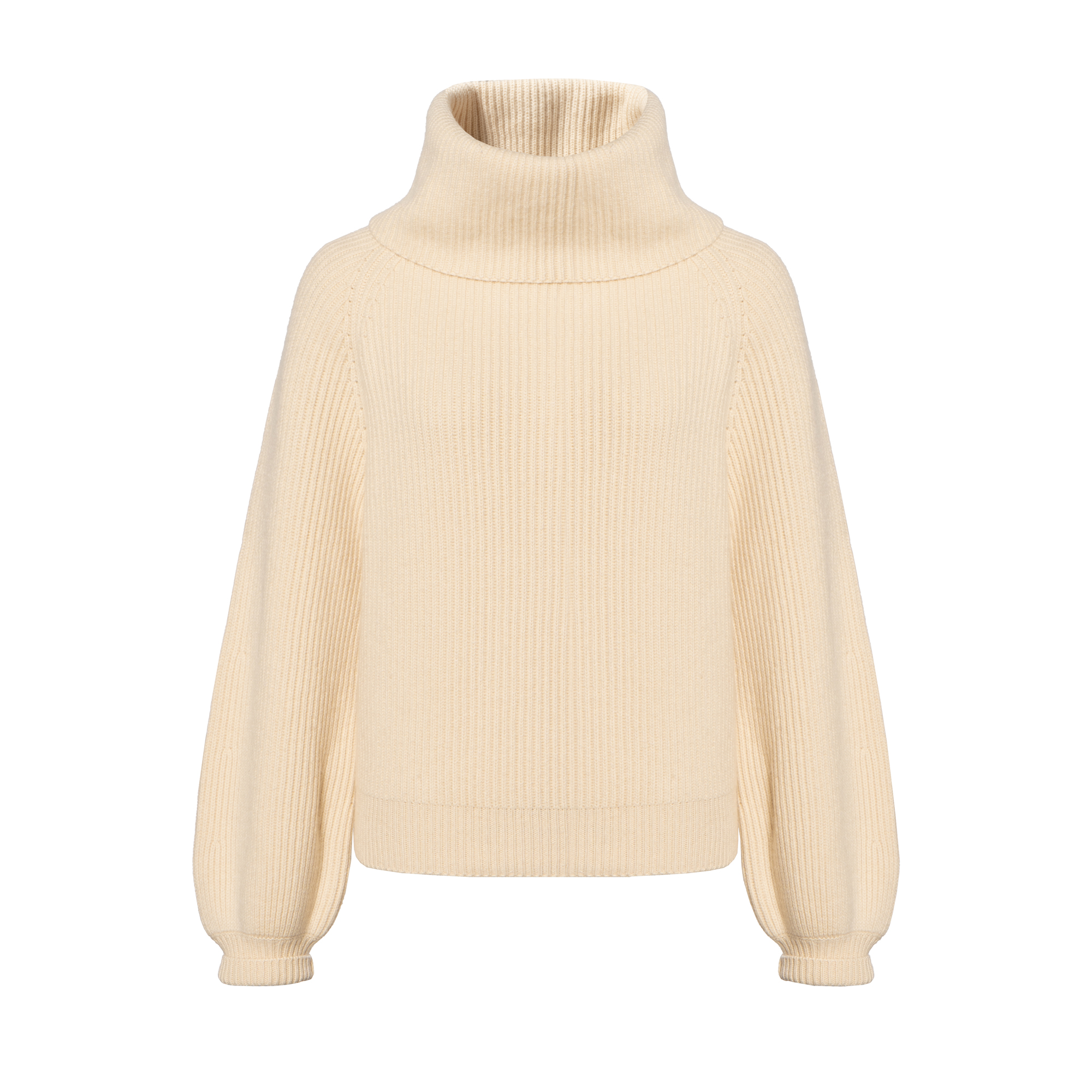 (Women) CELINE Signature Cashmere Turtleneck Sweater in Vanilla. 2A30F152I-01VA1