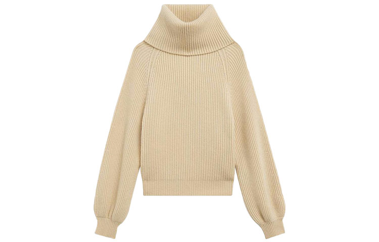 Order (W) 셀린 시그니처 캐시미어 터틀넥 스웨터 바닐라. 2A30F152I-01VA1