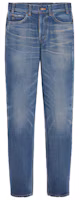 Order (W) CELINE 修身款水洗單寧口袋鈕扣牛仔褲 - 藍色 2N206365M-07DU