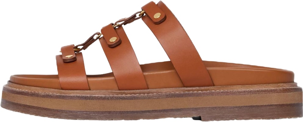 (W) CELINE Zapatos Planos Fashion Slide Marrón Puntera Redonda 352343003C.04LU Buy (W) CELINE Zapatos Planos Fashion Slide Marrón Puntera Redonda 352343003C.04LU