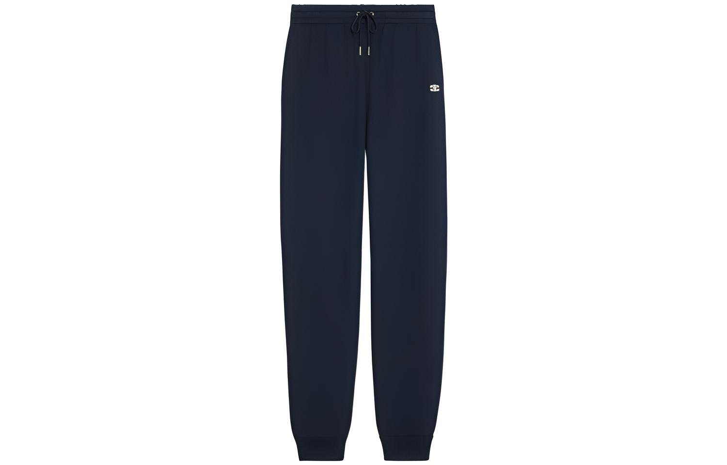 (Women) CELINE Solid Straight-Leg Sweatpants Deep Blue 2Z072450I-07DN