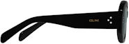Shop (Women) CELINE Square S255 Black Irregular UV Protection Sunglasses. CL40255I-01A