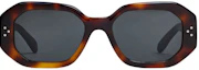 Lookbook (Women) CELINE Square S255 Brown Sunglasses UV Protection Irregular Frame. CL40255I-53A