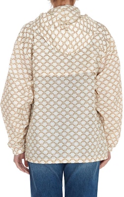 (Women) CELINE SS21 Beige Nylon Monogram Logo Windbreaker Hoodie. 2W388344N-01GW Purchase (Women) CELINE SS21 Beige Nylon Monogram Logo Windbreaker Hoodie. 2W388344N-01GW