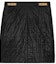 Lookbook (Women) CELINE SS21 Black Leather Logo A-Line Skirt. 2H251978E-38NO