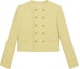 Order (W) Celine SS21 Blazer Double-Breasted Tweed Kuning Muda. 2V83C764L-11JP