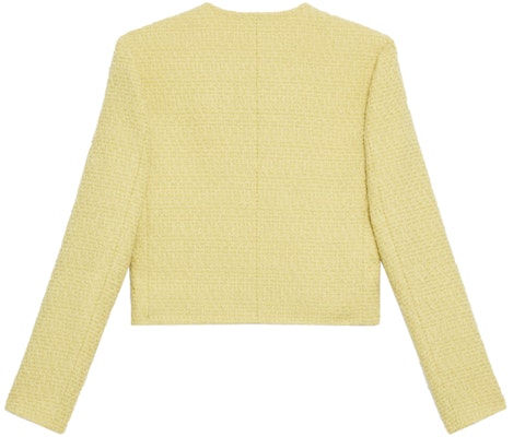 (W) Celine SS21 Blazer Double-Breasted Tweed Kuning Muda. 2V83C764L-11JP Lookbook (W) Celine SS21 Blazer Double-Breasted Tweed Kuning Muda. 2V83C764L-11JP
