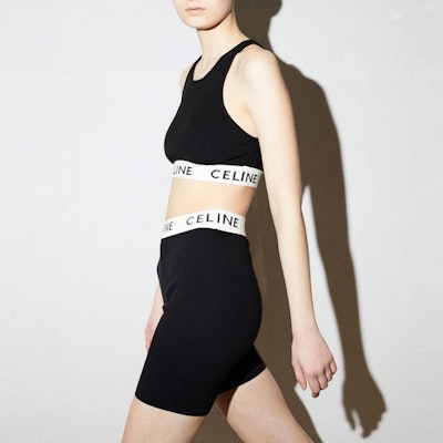 (Women) CELINE SS21 Logo Print Fitness Shorts - Black. 2A46O372N-38CR Shop (Women) CELINE SS21 Logo Print Fitness Shorts - Black. 2A46O372N-38CR