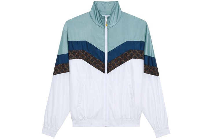 (Women) Celine SS21 Nylon Monogram Windbreaker Jacket Fluorescent White 2W382495M-01OP 圖 2