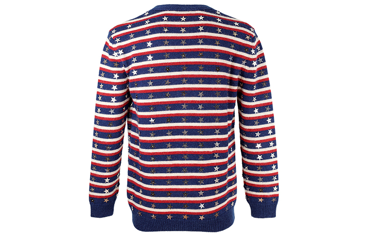 Lookbook (W) CELINE SS21 スター柄ウールニットカーディガン ストライプセーター. 2A18K731M-29BR