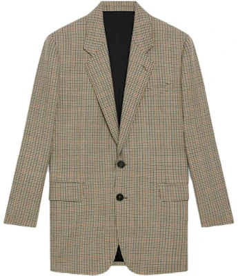 (Women) CELINE SS21 Tournon Houndstooth Blazer Colorblock Jacket 2V47D778K-14MC Order (Women) CELINE SS21 Tournon Houndstooth Blazer Colorblock Jacket 2V47D778K-14MC