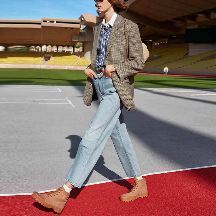 (Women) CELINE SS21 Tournon Houndstooth Blazer Colorblock Jacket 2V47D778K-14MC 圖 5