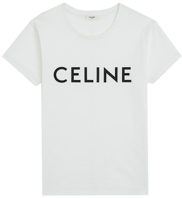 (W) CELINE SS21 Kaos Rajut Putih Oversized dengan Logo Print 2X314916G-01OB Buy (W) CELINE SS21 Kaos Rajut Putih Oversized dengan Logo Print 2X314916G-01OB