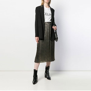 (W) CELINE 2021春夏白色標誌印花寬版針織T恤 2X314916G-01OB Purchase (W) CELINE 2021春夏白色標誌印花寬版針織T恤 2X314916G-01OB