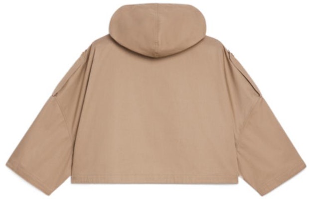 (Women) CELINE SS22 Batwing Loose Cropped Hoodie Jacket in Brown. 2W615004N-02BG Lookbook (Women) CELINE SS22 Batwing Loose Cropped Hoodie Jacket in Brown. 2W615004N-02BG