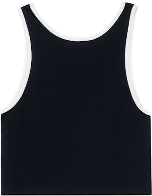 (W) セリーヌ SS22 ブラック ロゴプリント クロップド タンクトップ 2X33B671Q-38AW Lookbook (W) セリーヌ SS22 ブラック ロゴプリント クロップド タンクトップ 2X33B671Q-38AW