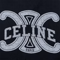 Shop (W) CELINE SS22 黑色短版背心款式帶Logo印花. 2X33B671Q-38AW