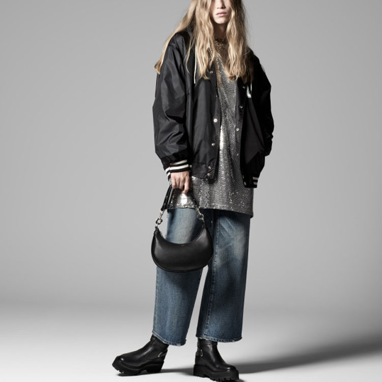 Shop (Women) CELINE SS22  Black Logo Print Hooded Sun Protection Jacket. 2W547495M-38NO