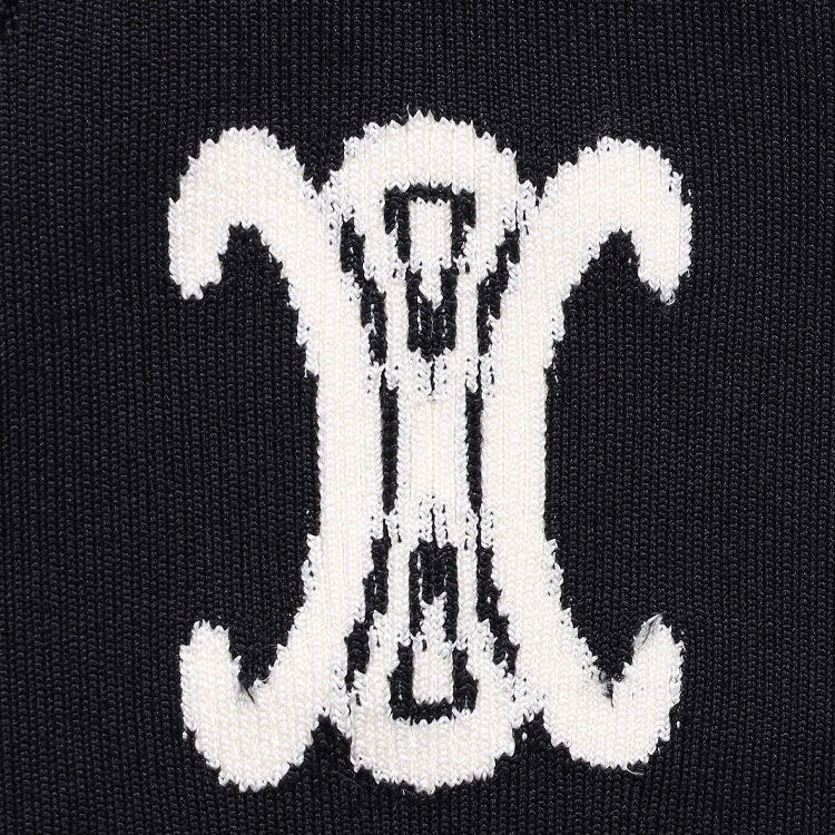 Purchase (W) CELINE SS22 Dress Tanpa Lengan Hitam Logo Cutout 2A47Y291R-38CR