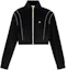 Order (Women) CELINE SS22 Black Striped Knit Zip Cropped Jacket 2Y736679I-38NO
