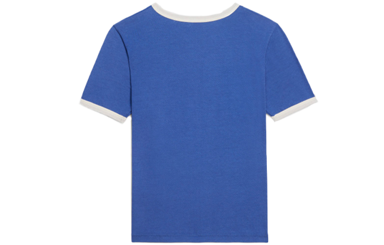 Lookbook (W) CELINE SS22 Kaos Biru Katun Lengan Pendek. 2X815671Q-06BE