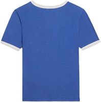 (W) CELINE SS22 Kaos Biru Katun Lengan Pendek. 2X815671Q-06BE Lookbook (W) CELINE SS22 Kaos Biru Katun Lengan Pendek. 2X815671Q-06BE