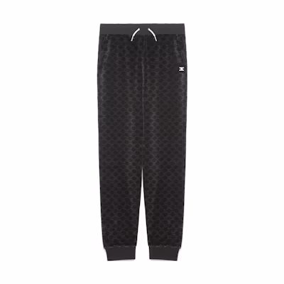 (Women) CELINE SS22 Brown All-Over Print Knit Jogger Pants. 2Z138811P-38NM