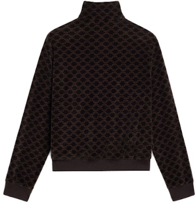 (Women) CELINE SS22 Brown All-Over Print Velvet Knit Zip Jacket. 2Y597811P-38NM Lookbook (Women) CELINE SS22 Brown All-Over Print Velvet Knit Zip Jacket. 2Y597811P-38NM