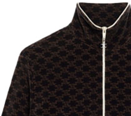 (Women) CELINE SS22 Brown All-Over Print Velvet Knit Zip Jacket. 2Y597811P-38NM Cheap (Women) CELINE SS22 Brown All-Over Print Velvet Knit Zip Jacket. 2Y597811P-38NM