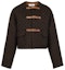 Order (Women) CELINE SS22 Embossed Leather Buckle Wool Jacket Brown 2V47G741N-17TM