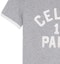 Cheap (Women) CELINE SS22 Grey Logo Print Crewneck Short Sleeve Regular T-Shirt. 2X13B671Q-09OW