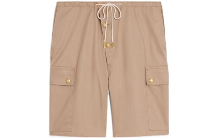Order (W) CELINE SS22 卡其色中腰绑带休闲短裤 2Z168004N-02BG