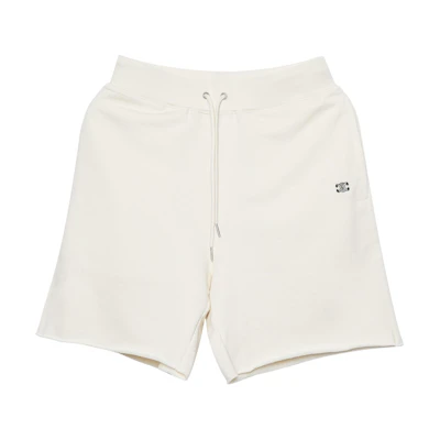 (Women) CELINE SS22 Logo Drawstring Casual Loose Shorts Ivory White. 2Z057450I-01LI