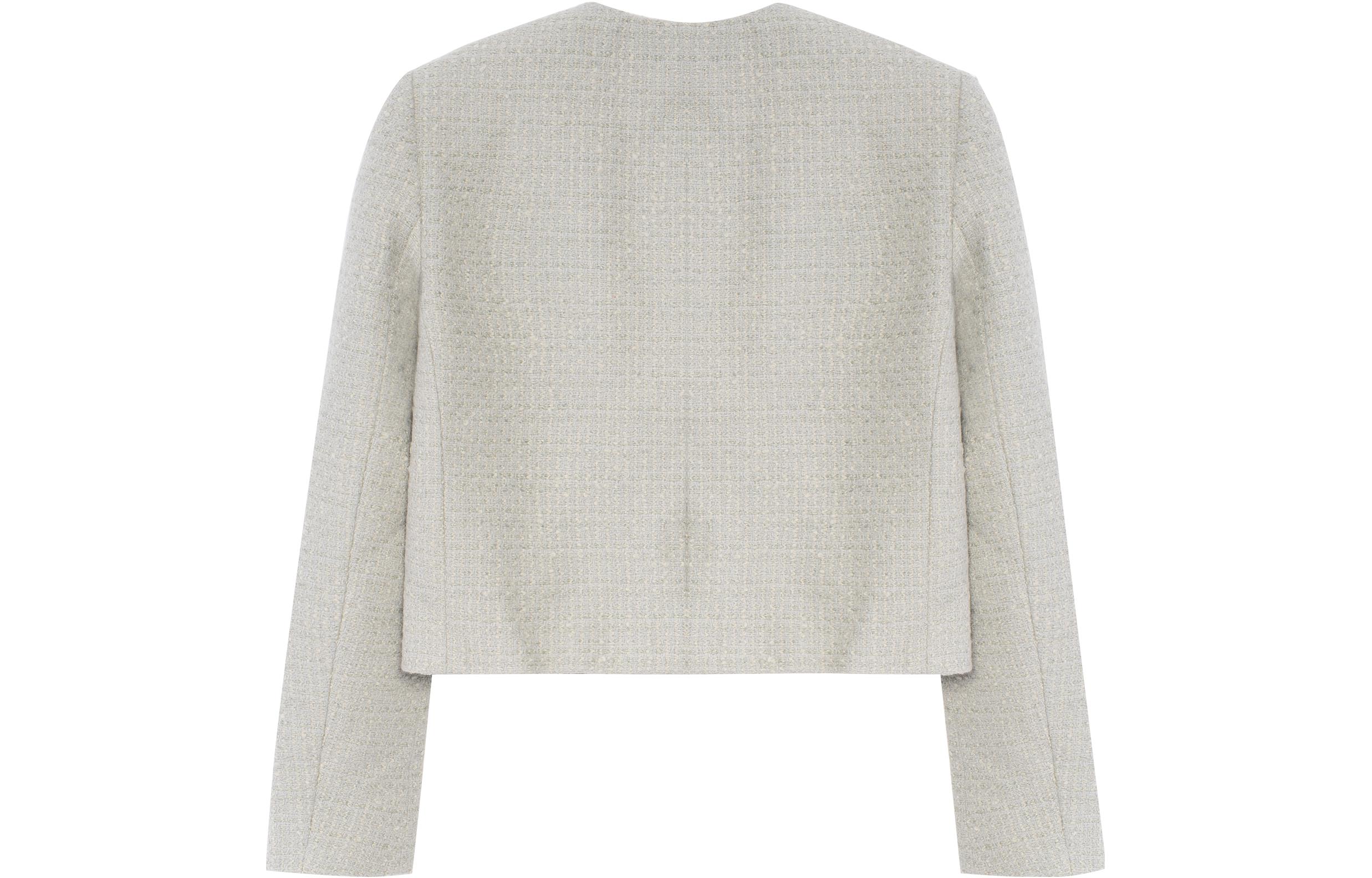 Lookbook (W) CELINE SS22 薄荷綠雙排扣長袖外套。 2V83C739P-30VD