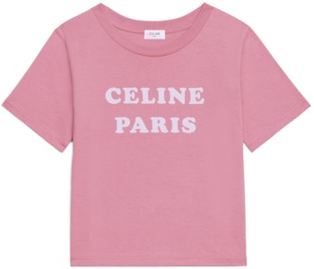 (W) CELINE SS22 粉色Logo印花圆领短袖T恤 2X885671Q-24FW Buy (W) CELINE SS22 粉色Logo印花圆领短袖T恤 2X885671Q-24FW