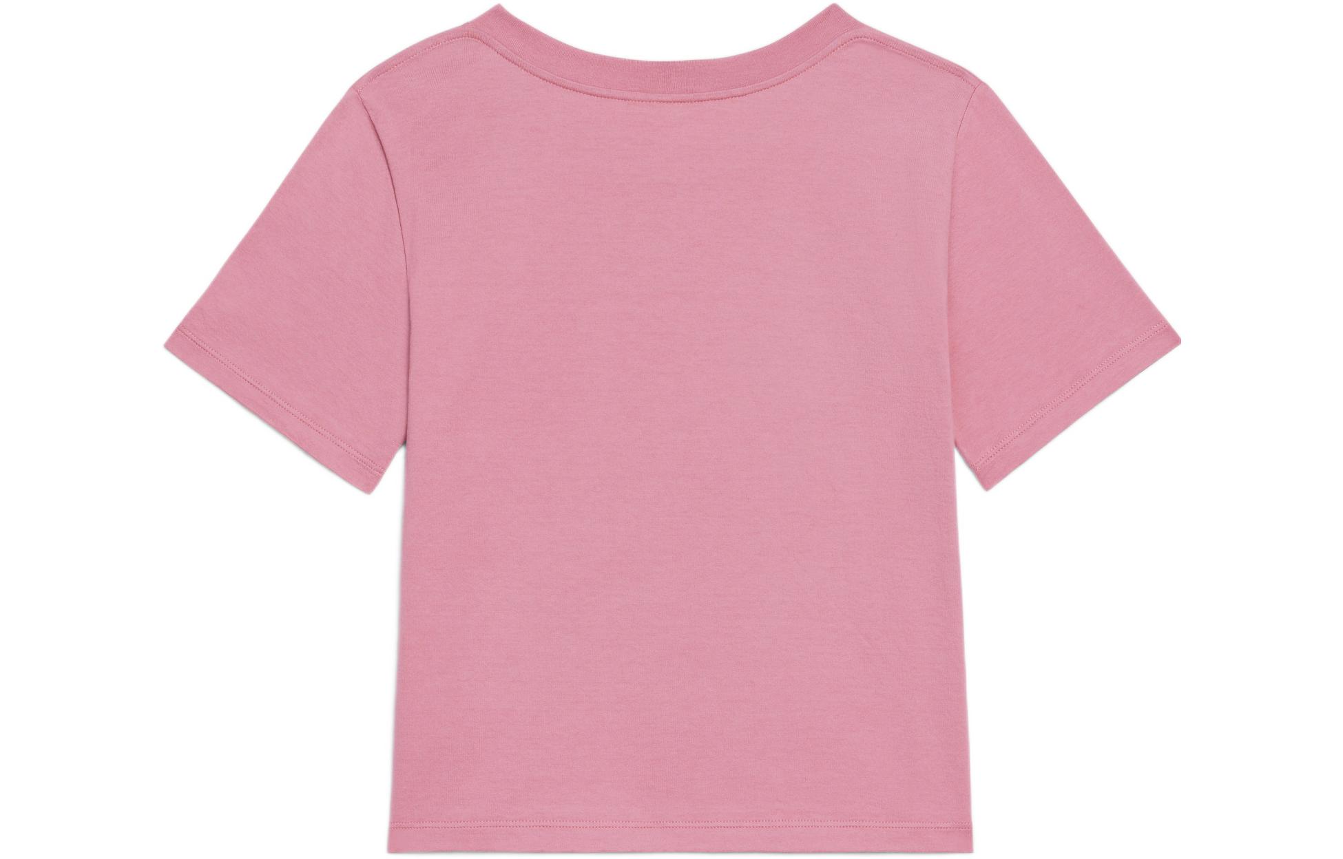 Lookbook (W) CELINE SS22 Kaos Pendek Logo Pink Crew Neck Pria/Wanita 2X885671Q-24FW