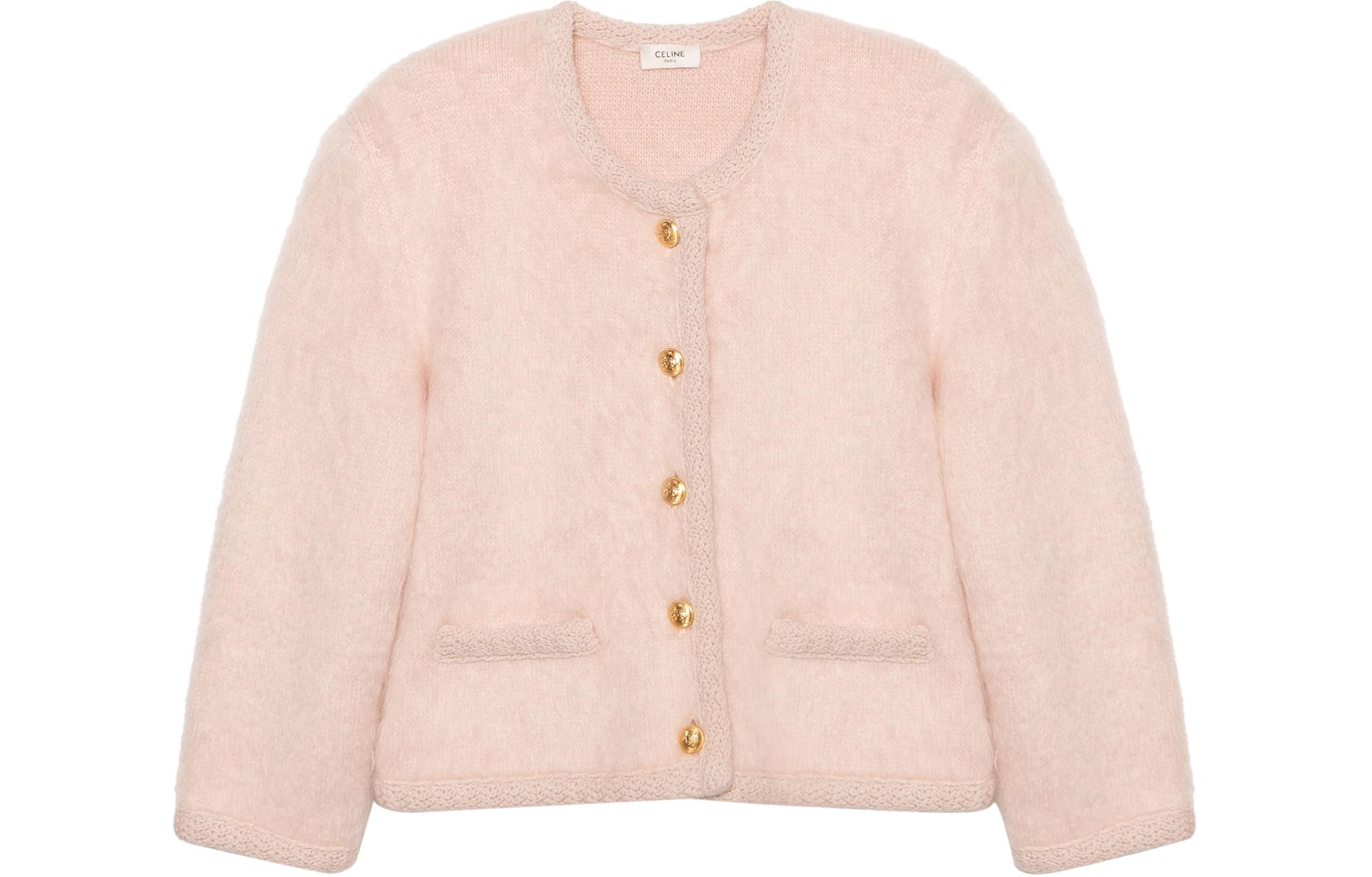 (Women) CELINE SS22  Pink Single-Breasted Solid Color Jacket. 2A43Y270R-25PQ